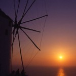 windmill, santorini
